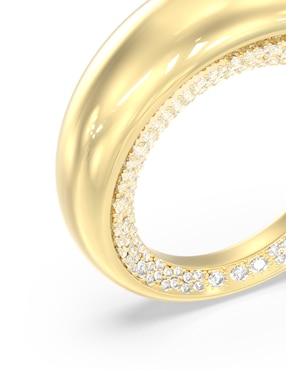 Anillo Guess Moon Drops circonita pavé