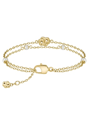 Pulsera Hugo Boss con imitación perla Double B Mirelle acabado brillante