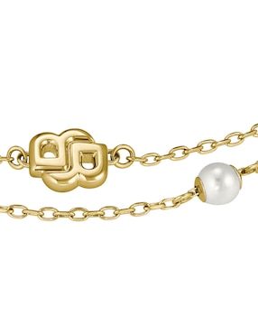 Pulsera Hugo Boss con imitación perla Double B Mirelle acabado brillante