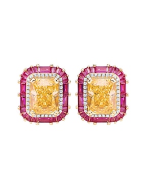 Aretes y collar Gladkova Joyería de plata P 925 zirconia