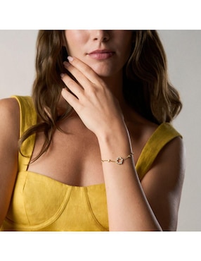 Pulsera Fossil con zirconia cúbica Ellis acabado pulido