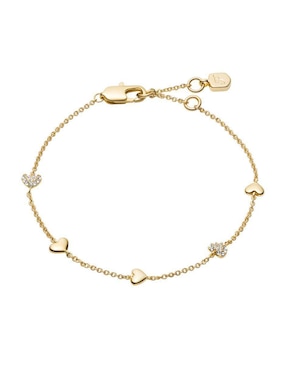 Pulsera Fossil con cristal Sutton acabado pulido