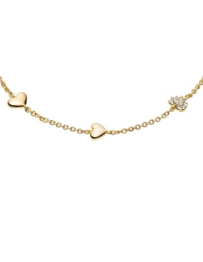 Pulsera Fossil con cristal Sutton acabado pulido