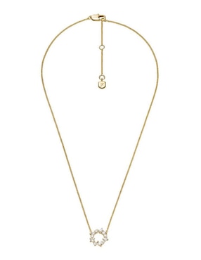 Collar con dije circular Fossil Ellis