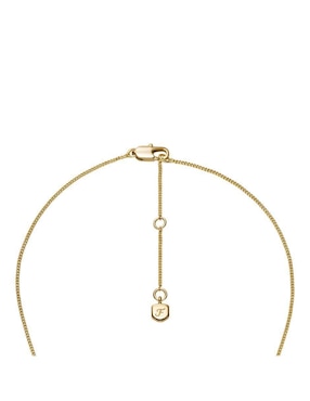Collar con dije circular Fossil Ellis