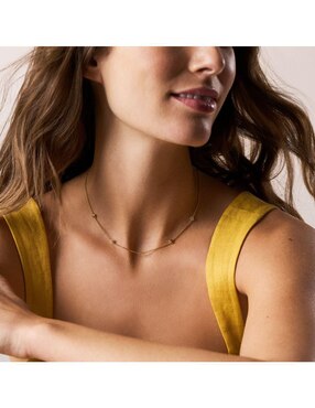Collar de corazón Fossil Sutton