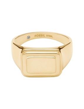 Anillo rectangular Fossil Raquel pulido