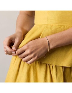 Pulsera Fossil con zirconia cúbica Sutton acabado pulido