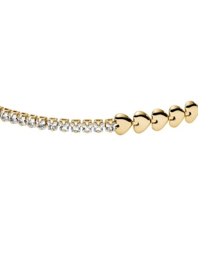 Pulsera Fossil con zirconia cúbica Sutton acabado pulido