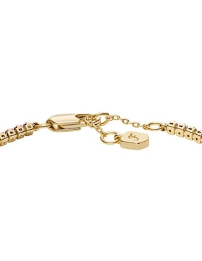 Pulsera Fossil con zirconia cúbica Ellis acabado pulido