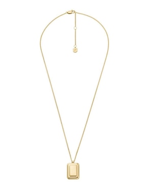 Collar con dije rectangular Fossil Raquel