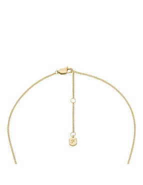Collar con dije rectangular Fossil Raquel