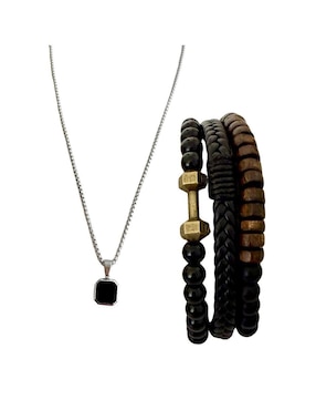 Collar y pulsera circular Mancini