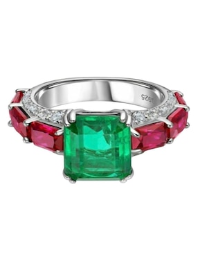 Anillo Gladkova Joyería P 925 de plata esmeralda brillante
