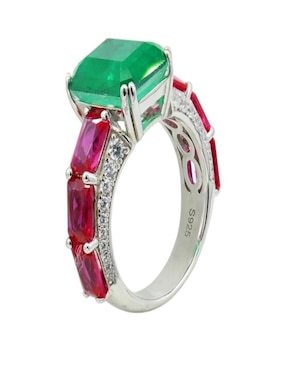 Anillo Gladkova Joyería P 925 de plata esmeralda brillante
