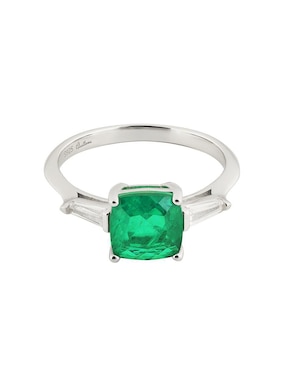 Anillo Gladkova Joyería P 925 de plata esmeralda liso