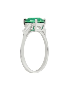 Anillo Gladkova Joyería P 925 de plata esmeralda liso