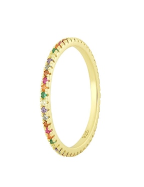 Anillo Gladkova Joyería de plata p 925 con acabado chapa de oro