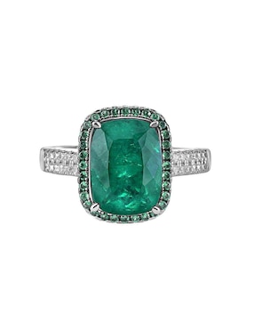 Anillo Gladkova Joyería P 925 de plata esmeralda brillante