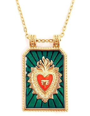 Collar con dije de corazón Ana Maria Mexico