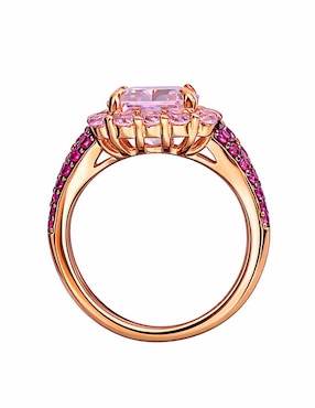 Anillo Gladkova Joyería P 925 de plata zirconia chapa de oro