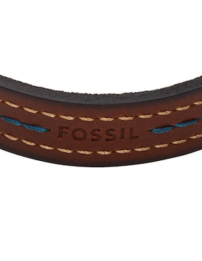 Pulsera Fossil de piel Everett acabado mate