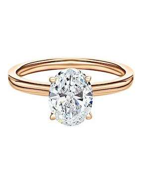 Anillo Gladkova Joyería 14 k de oro amarillo moissanita brillante