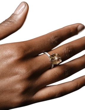 Anillo Gladkova Joyería 14 k de oro blanco diamante brillante