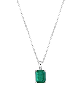 Collar con dije rectangular Gladkova Joyería de plata P 925
