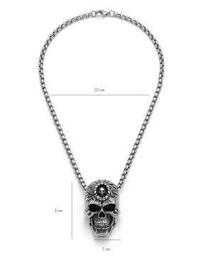 Collar con dije de calavera Nira