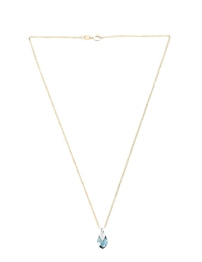 Aretes y collar de gota Zvezda Aurore baño de oro 18 k cristal