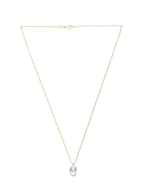 Aretes y collar de gota Zvezda Aurore baño de oro 18 k cristal