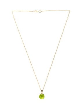Aretes y collar de gota Zvezda Aurore baño de oro 18 k cristal