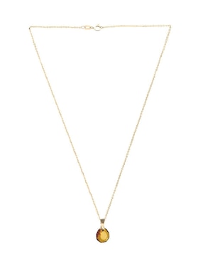 Aretes y collar de gota Zvezda Aurore baño de oro 18 k cristal