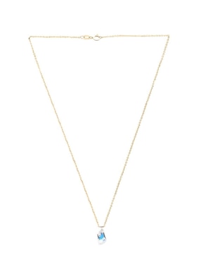 Aretes y collar Zvezda Aurore baño de oro 18 k cristal