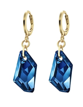 Aretes y collar Zvezda Aurore baño de oro 18 k cristal