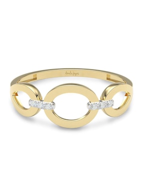 Anillo Amelie Joyas 14 K De Oro Zirconia