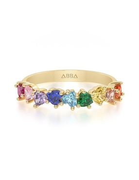 Churumbela Abba Joyas 14 K De Oro Zirconia