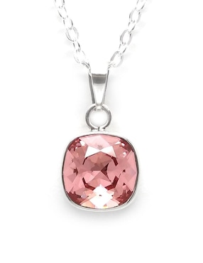 Set aretes y collar Zvezda de plata P 925 cristal
