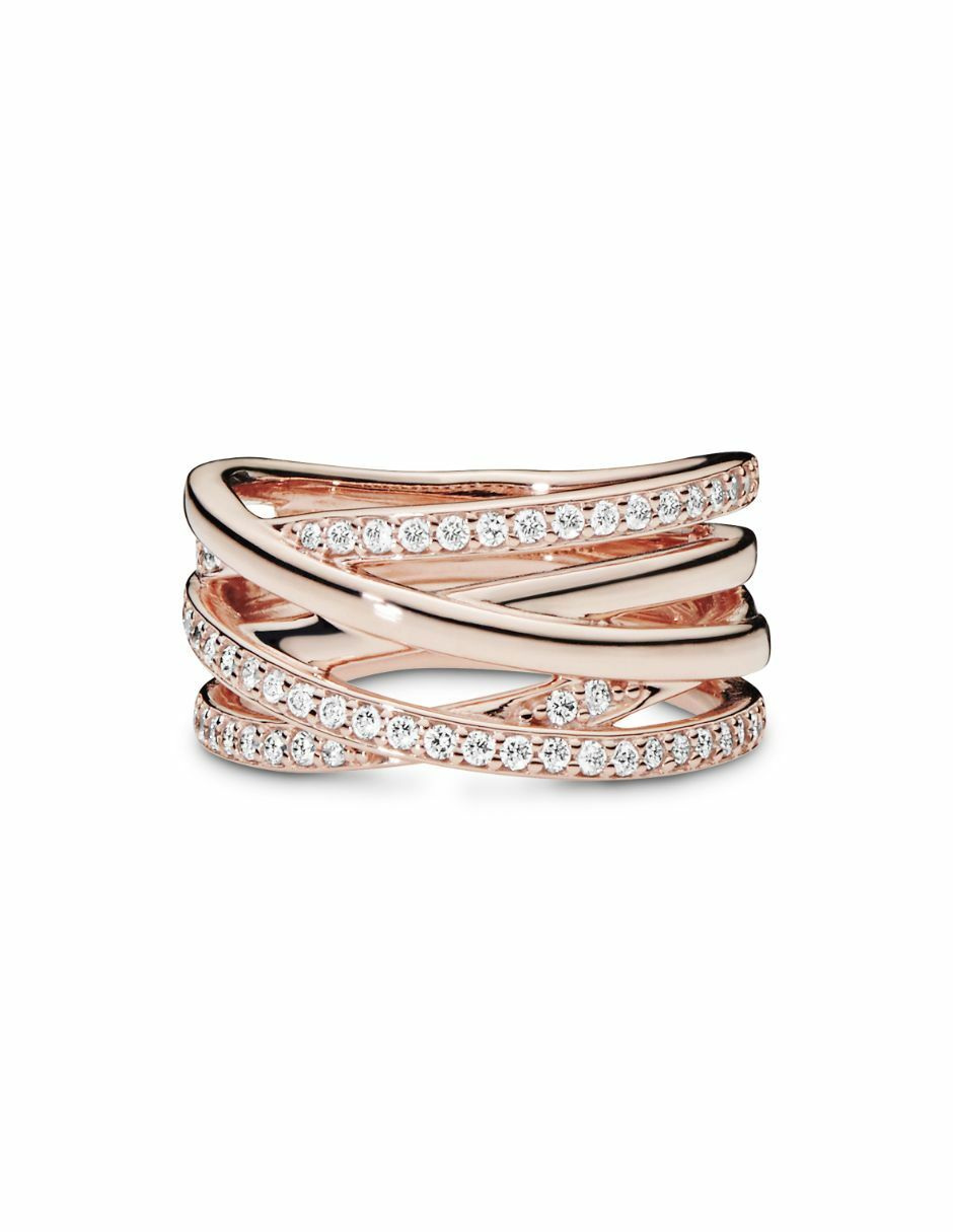 Anillo P 925 de plata circonita pavé