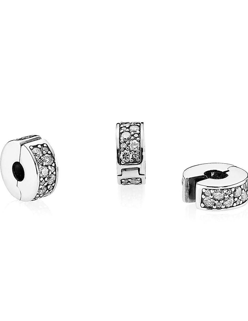 Charm circular de plata P 925 zirconia cúbica 2