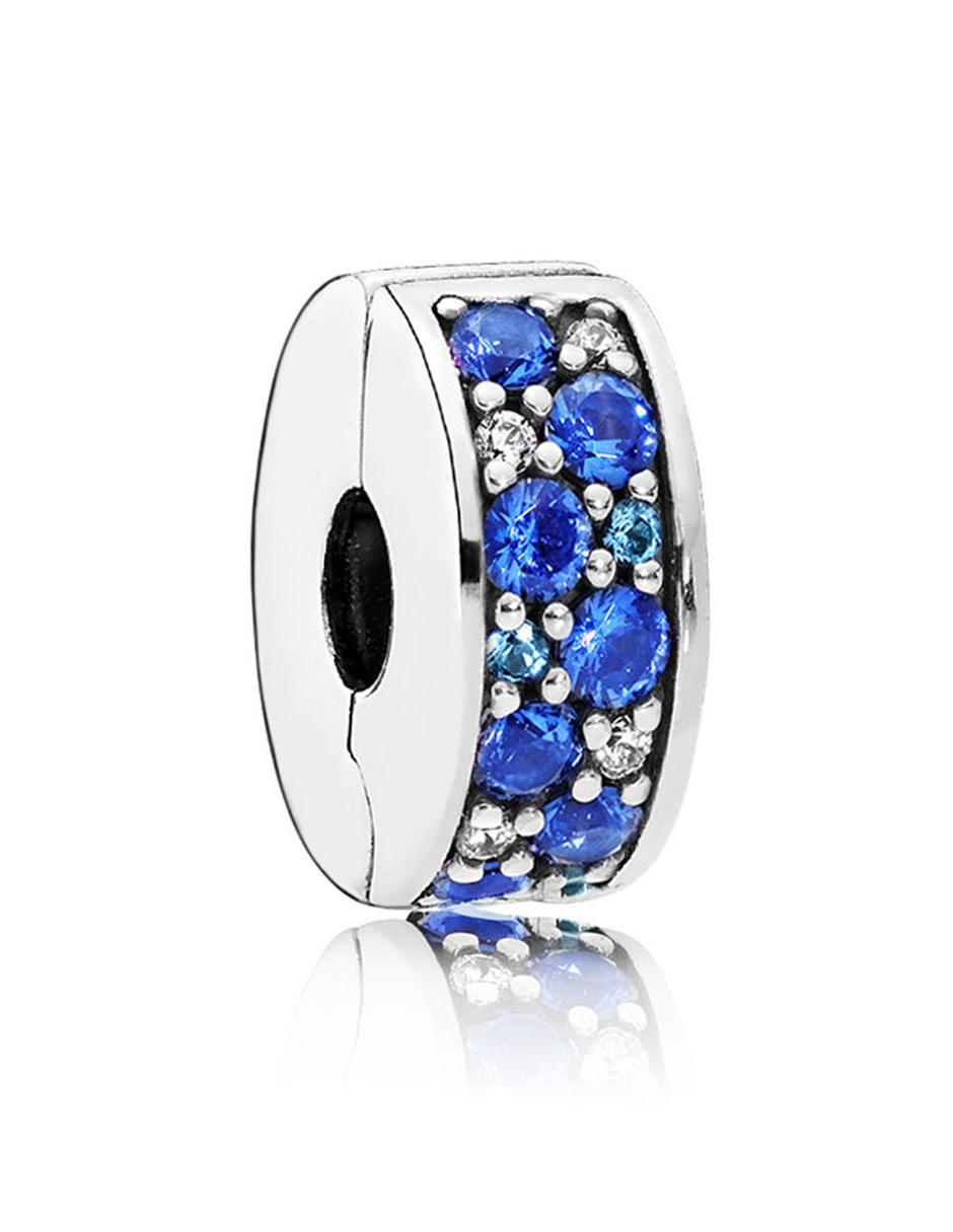 Charm circular de plata P 925 circonita