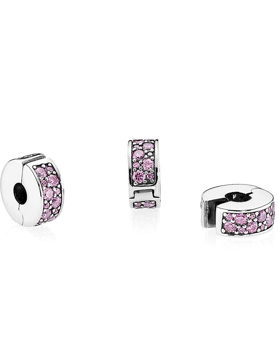 Charm circular de plata P 925 zirconia cúbica 2