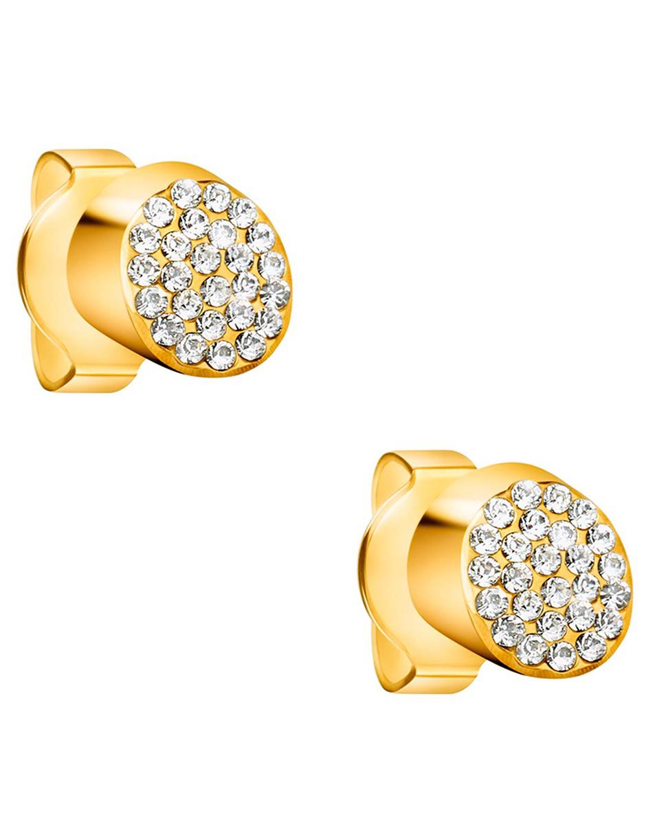 Aretes con acabado brillante cristal