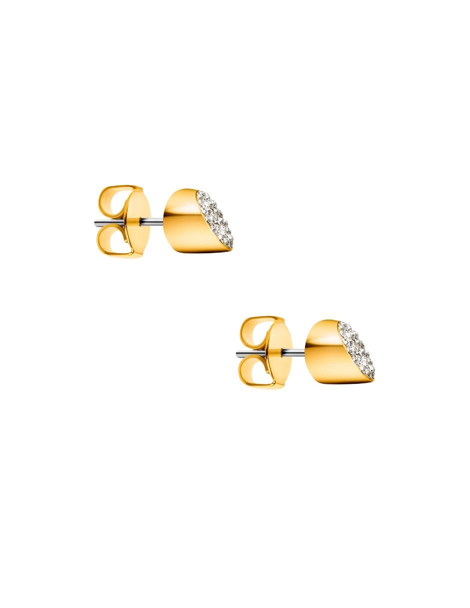 Aretes con acabado brillante cristal 2