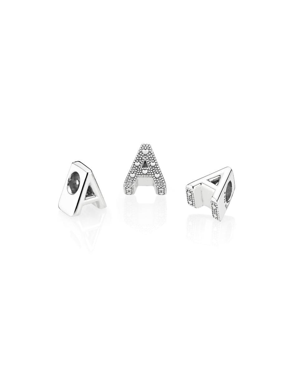 Charm de letras de plata P 925 2