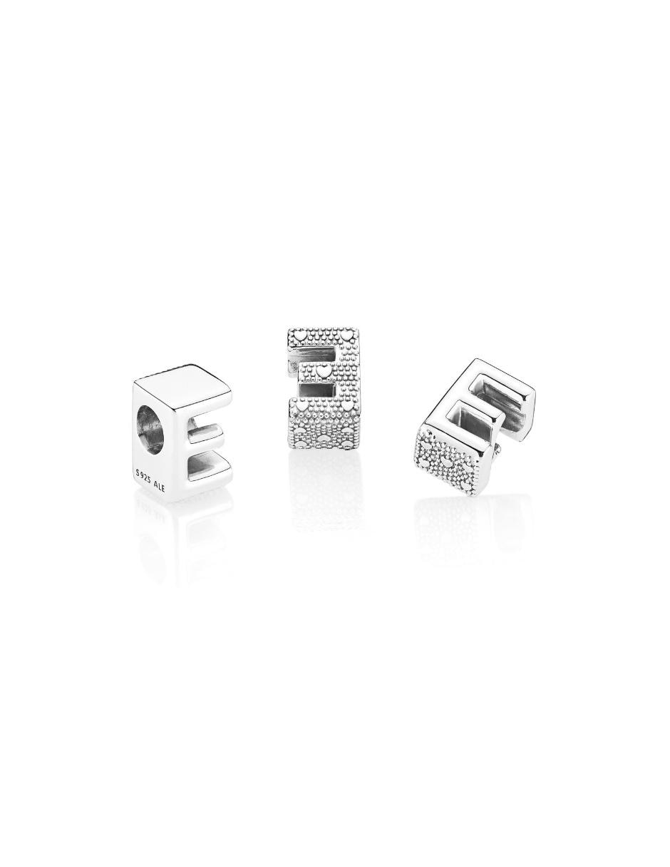 Charm de letras de plata P 925 2