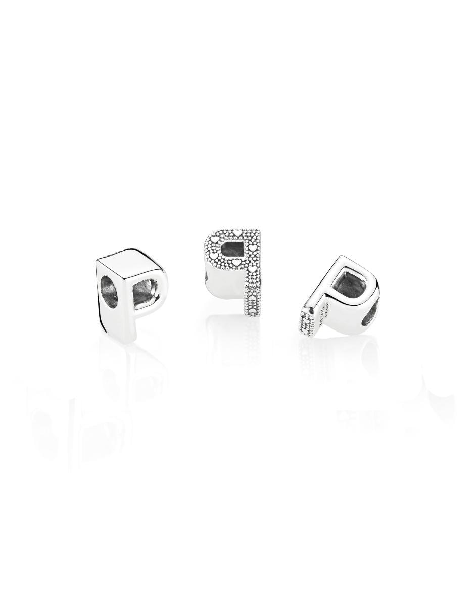Charm de letras de plata P 925 2