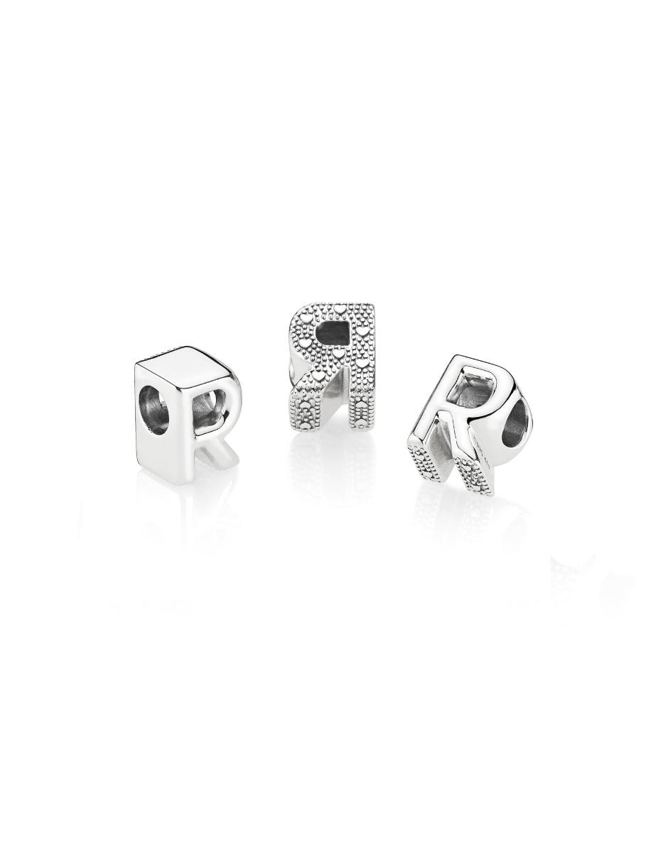 Charm de letras de plata P 925 2