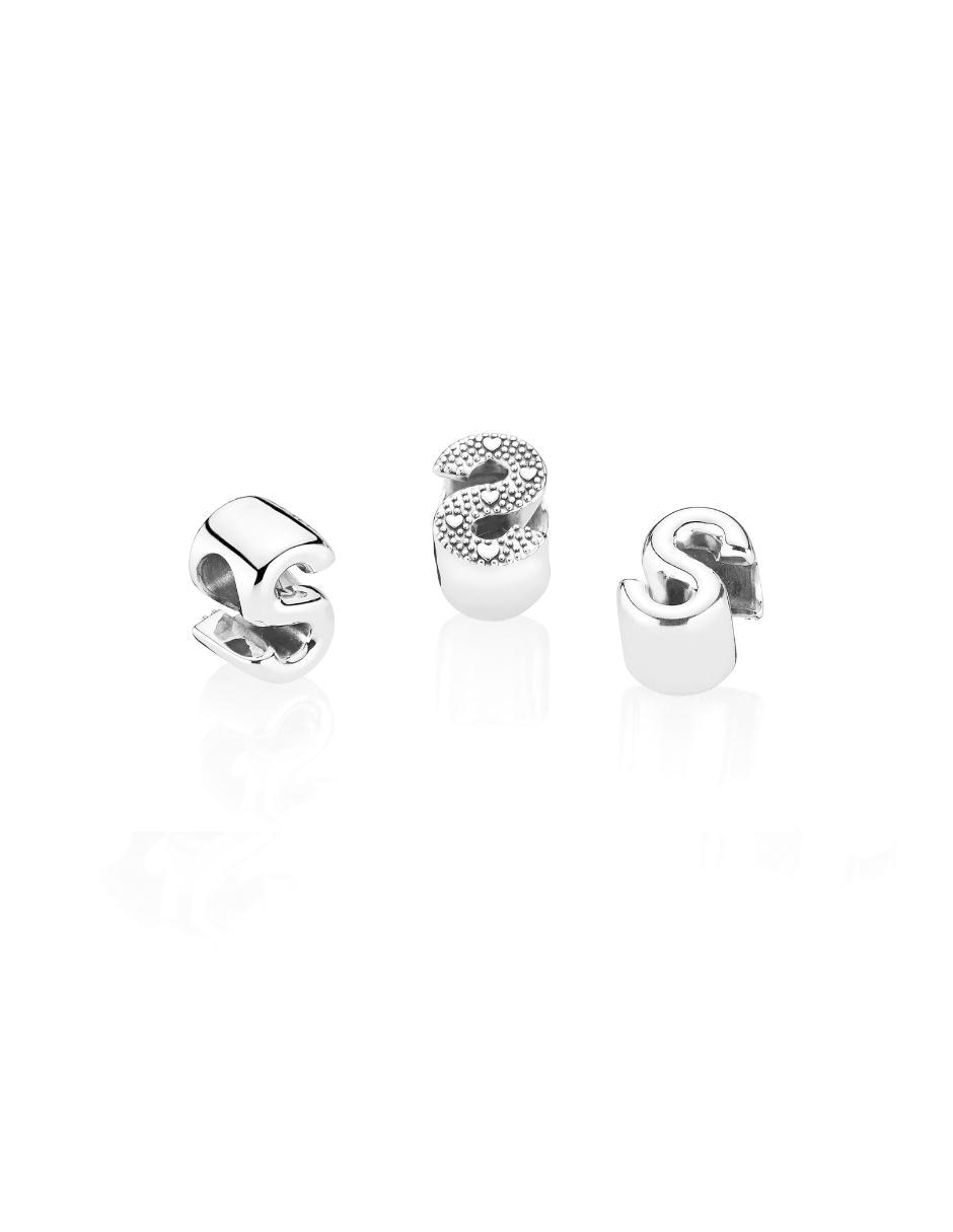 Charm de letras de plata P 925 2